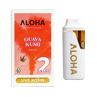 Aloha Live Rosin Disposable- Guava Kush-2g