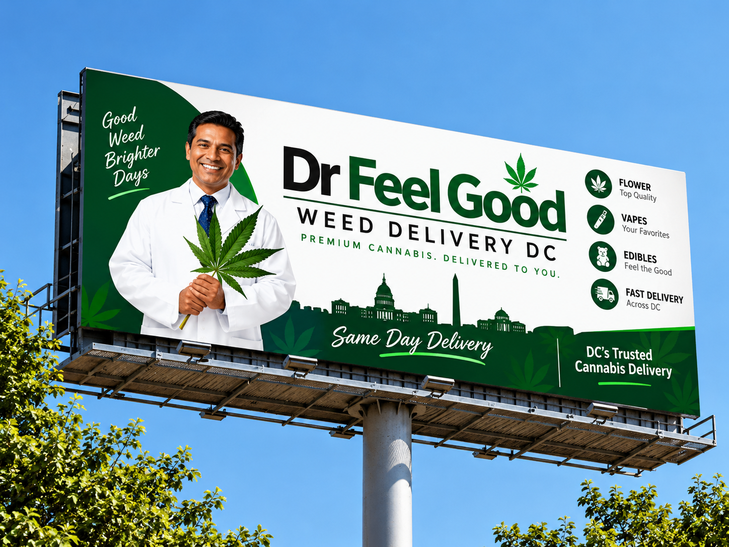 Dr Feel Good Weed Delivery DC — cannabis dispensary serving Washington DC, Maryland, and Virginia