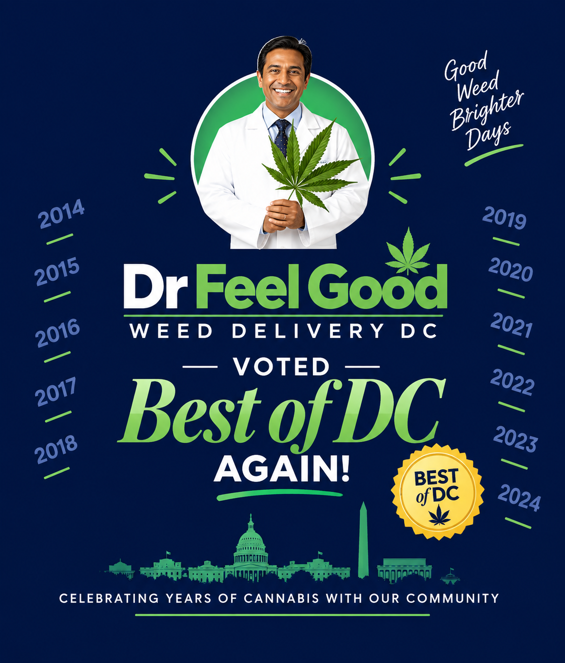 Dr Feel Good Weed Delivery DC storefront